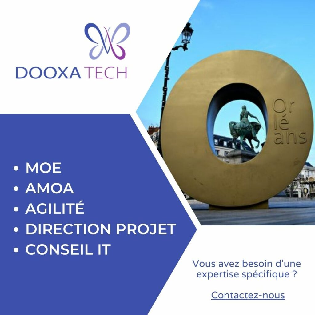 Les expertises IT de Dooxa Tech sur Orléans : MOE, AMOA, Agilité, Direction Projet, Conseil IT.
